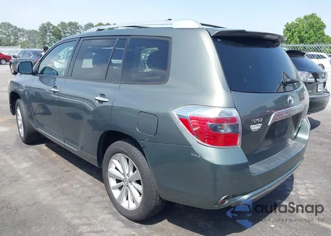 2008 Toyota Highlander Hybrid Limited из США, поврежденный, VIN JTEEW44A682014110